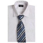 Skjorte til drenge med slips - hvid